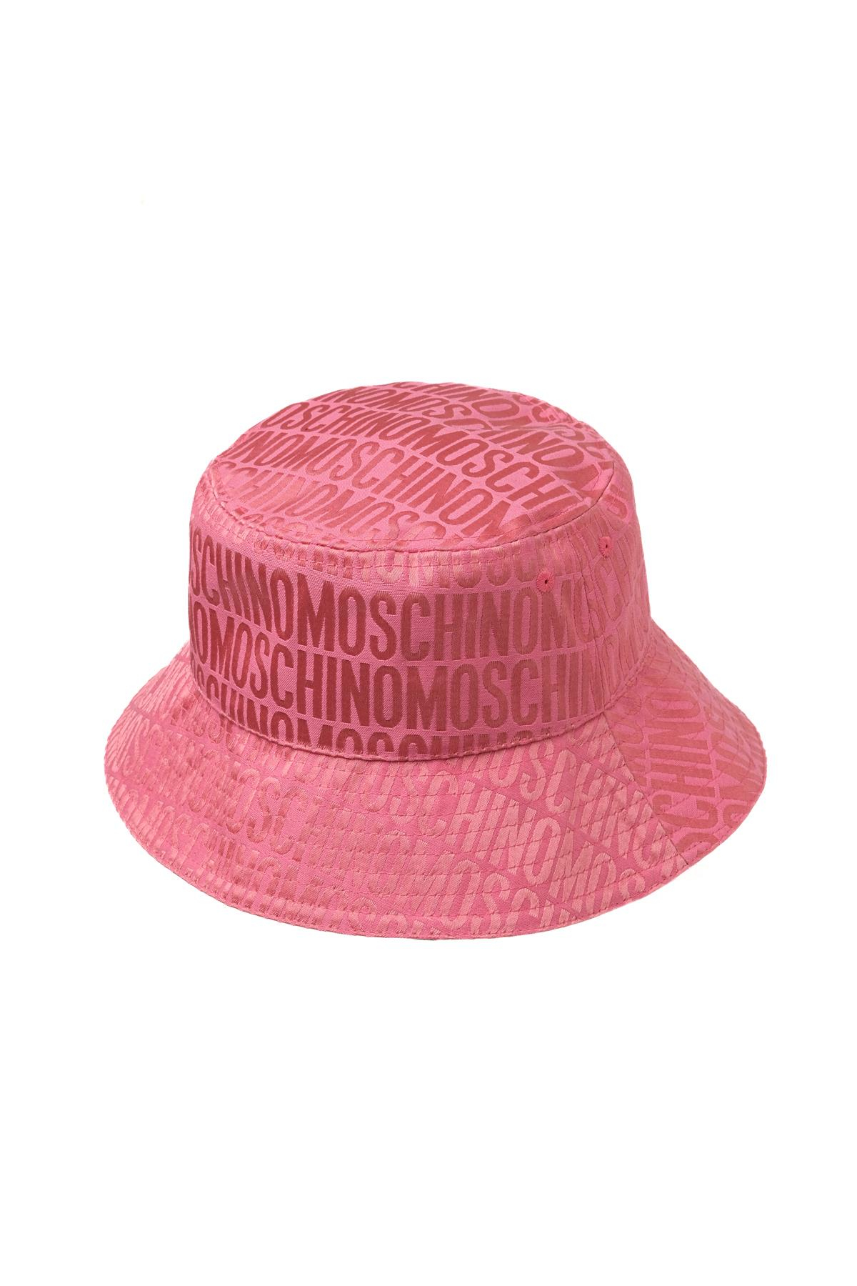 MoschinoPembe Logo Kadın Şapka