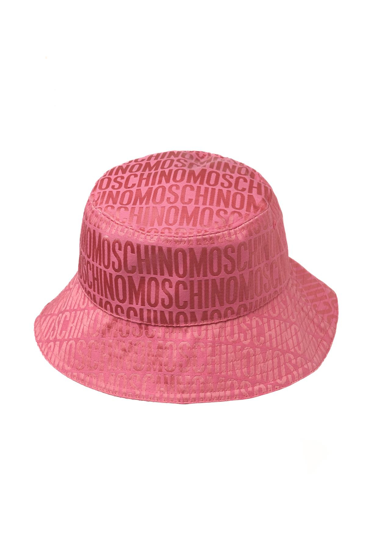 MoschinoPembe Logo Kadın Şapka