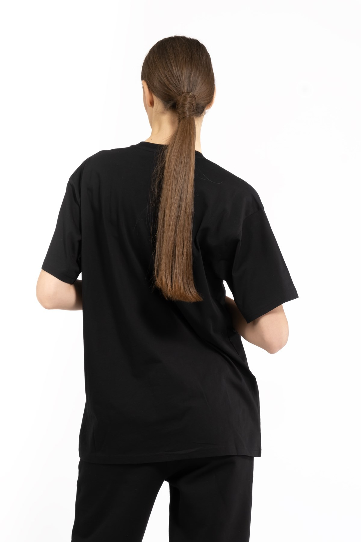 MoschinoSiyah Oversize Logo T-shirt