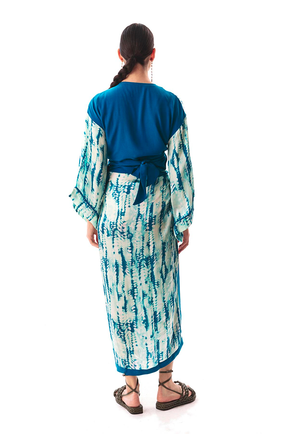MovomTao Batik Desenli Kruvaze Bluz