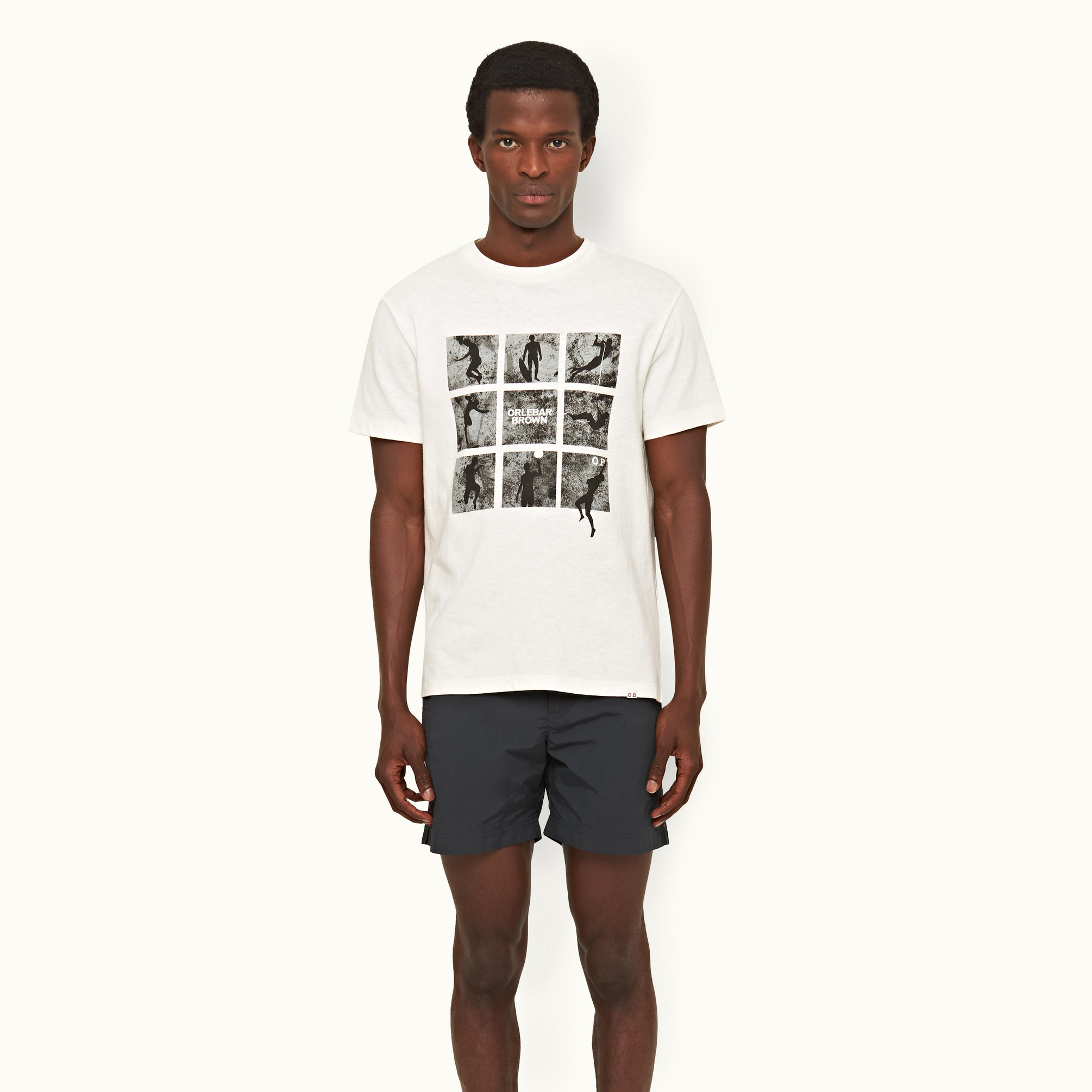 Orlebar BrownDesenli Bisiklet Yaka T-shirt