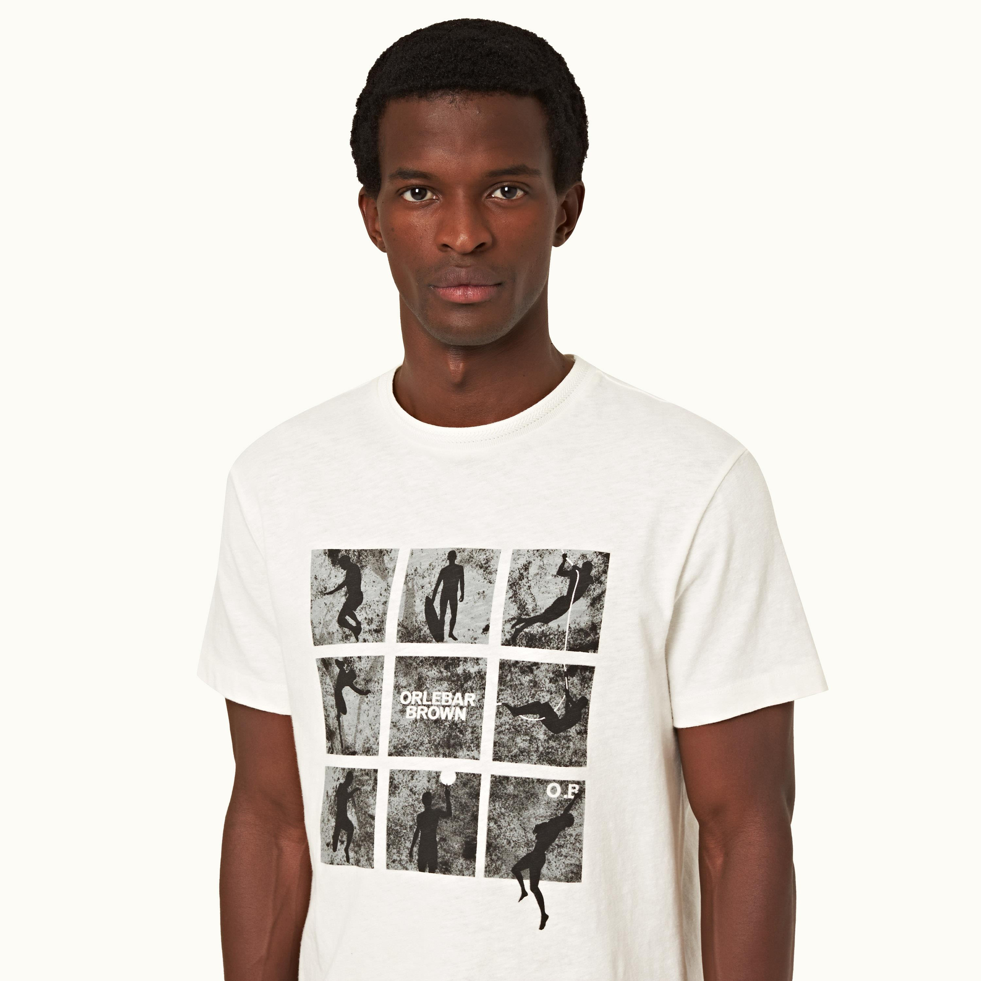 Orlebar BrownDesenli Bisiklet Yaka T-shirt