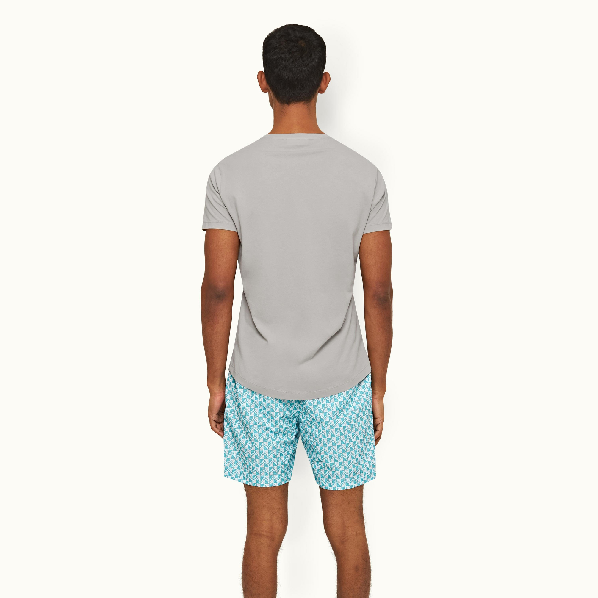 Orlebar BrownGri Bisiklet Yaka T-shirt