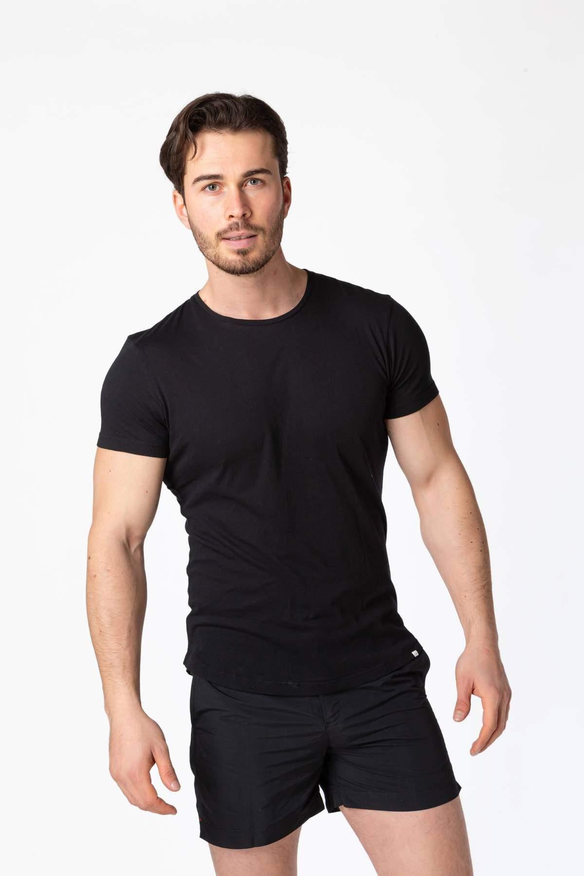 Orlebar BrownORLEBAR BROWN 100% Koton, Bisiklet Yaka Basic T-Shirt