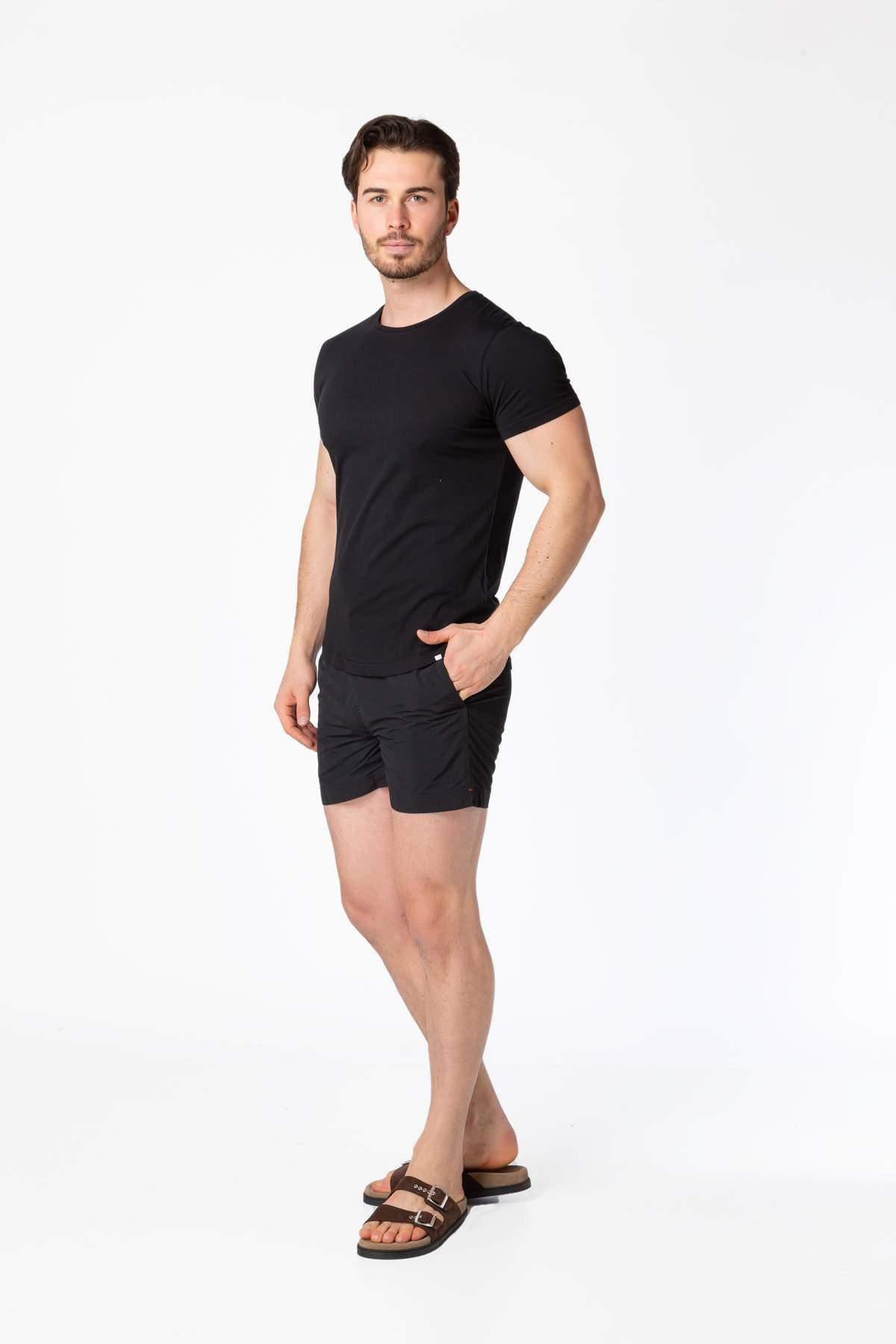 Orlebar BrownORLEBAR BROWN 100% Koton, Bisiklet Yaka Basic T-Shirt