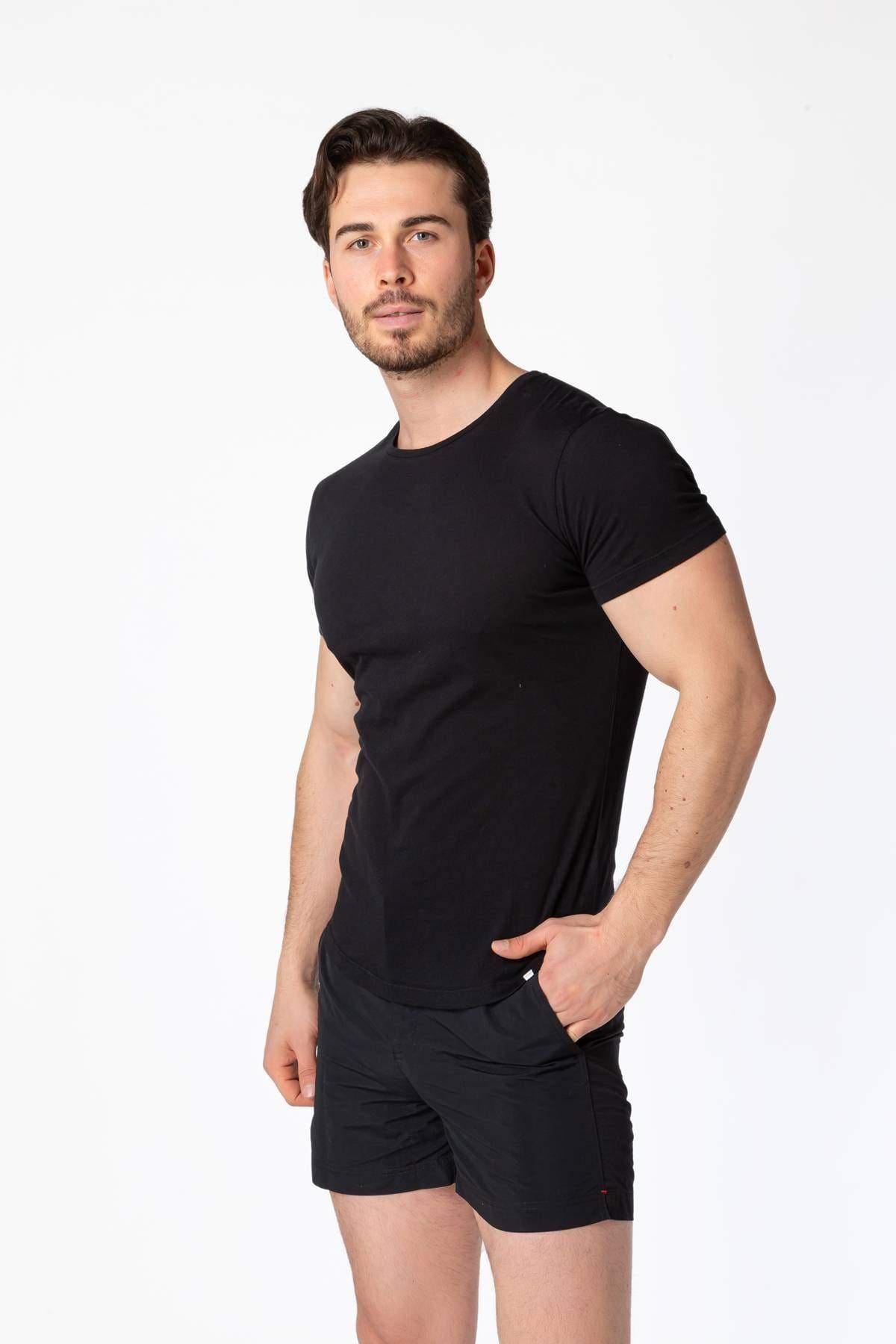 Orlebar BrownORLEBAR BROWN 100% Koton, Bisiklet Yaka Basic T-Shirt