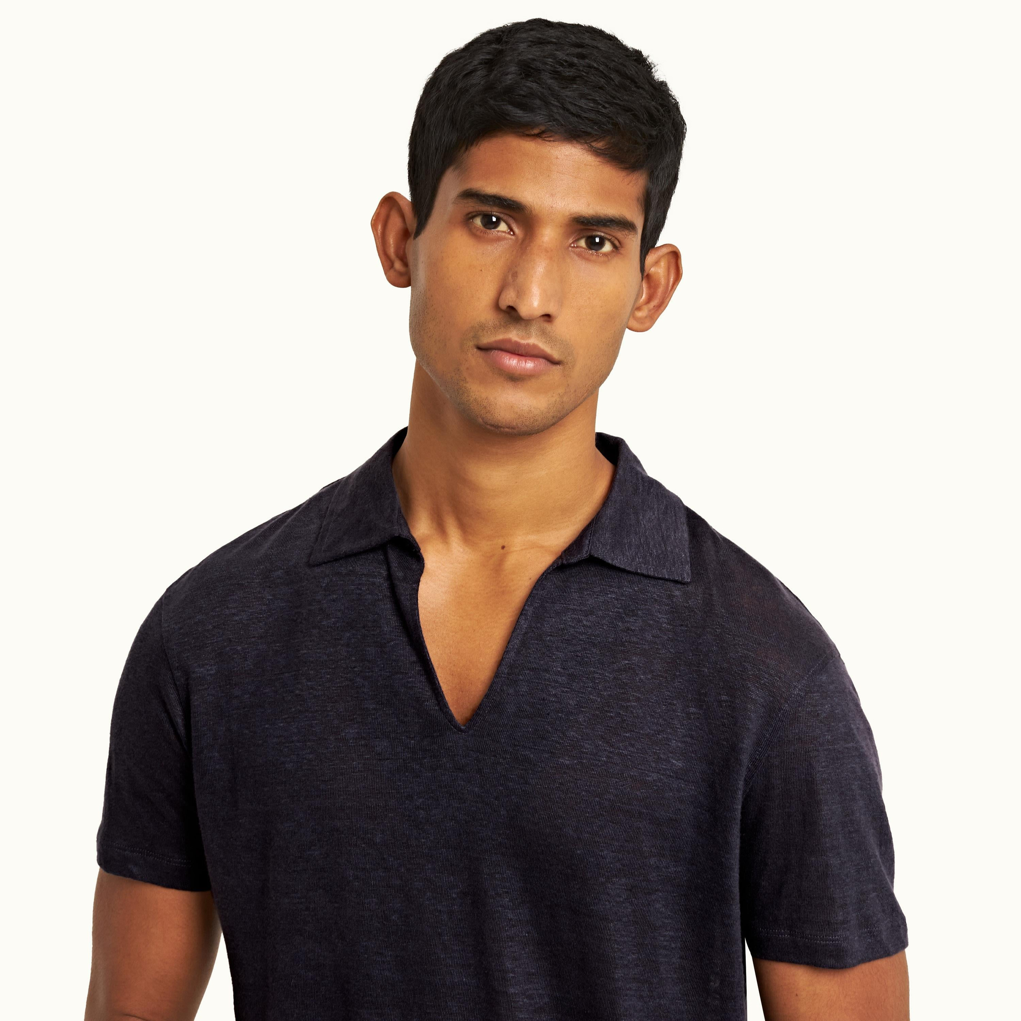 Orlebar BrownSiyah Polo Yaka T-shirt