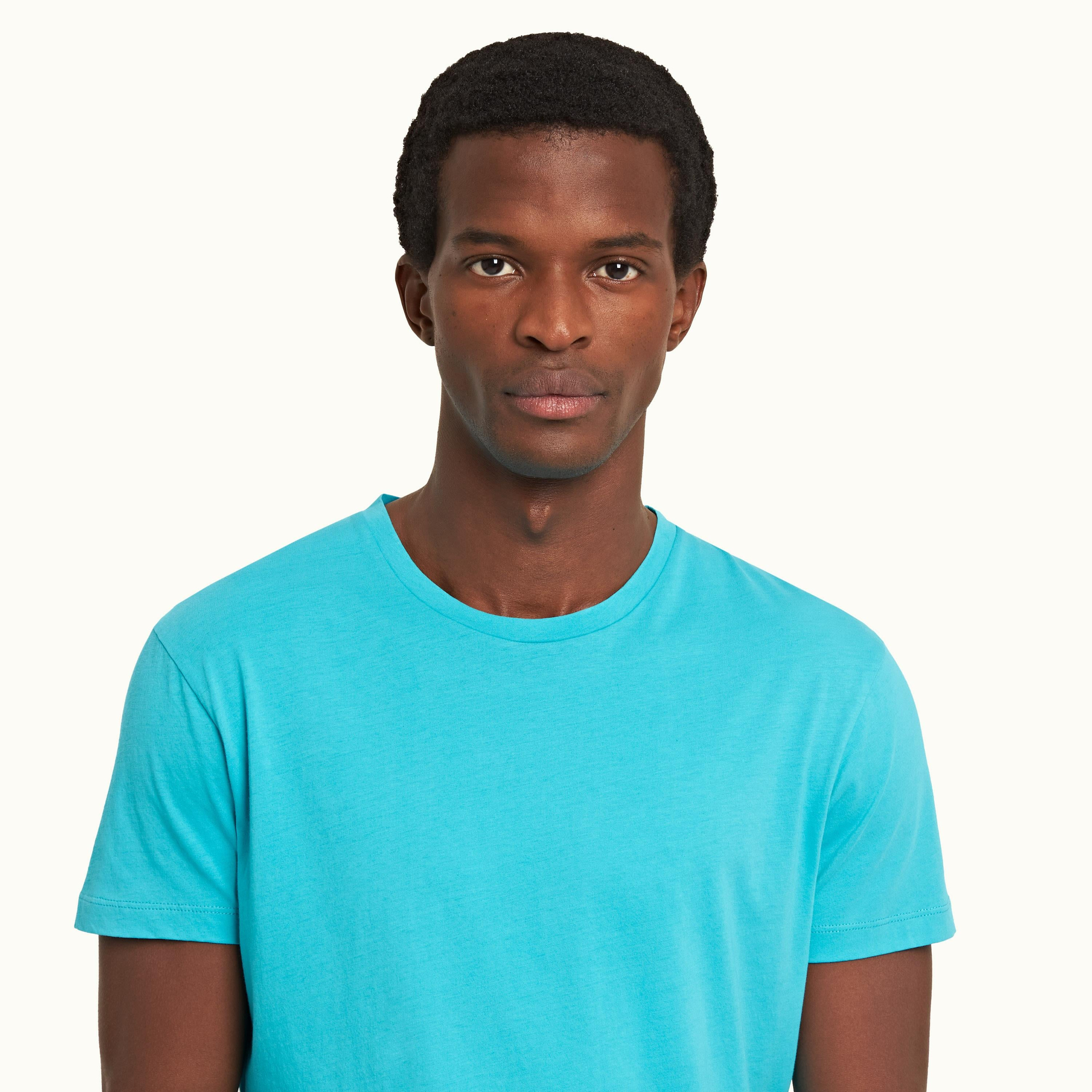 Orlebar BrownTurkuaz Bisiklet Yaka T-shirt