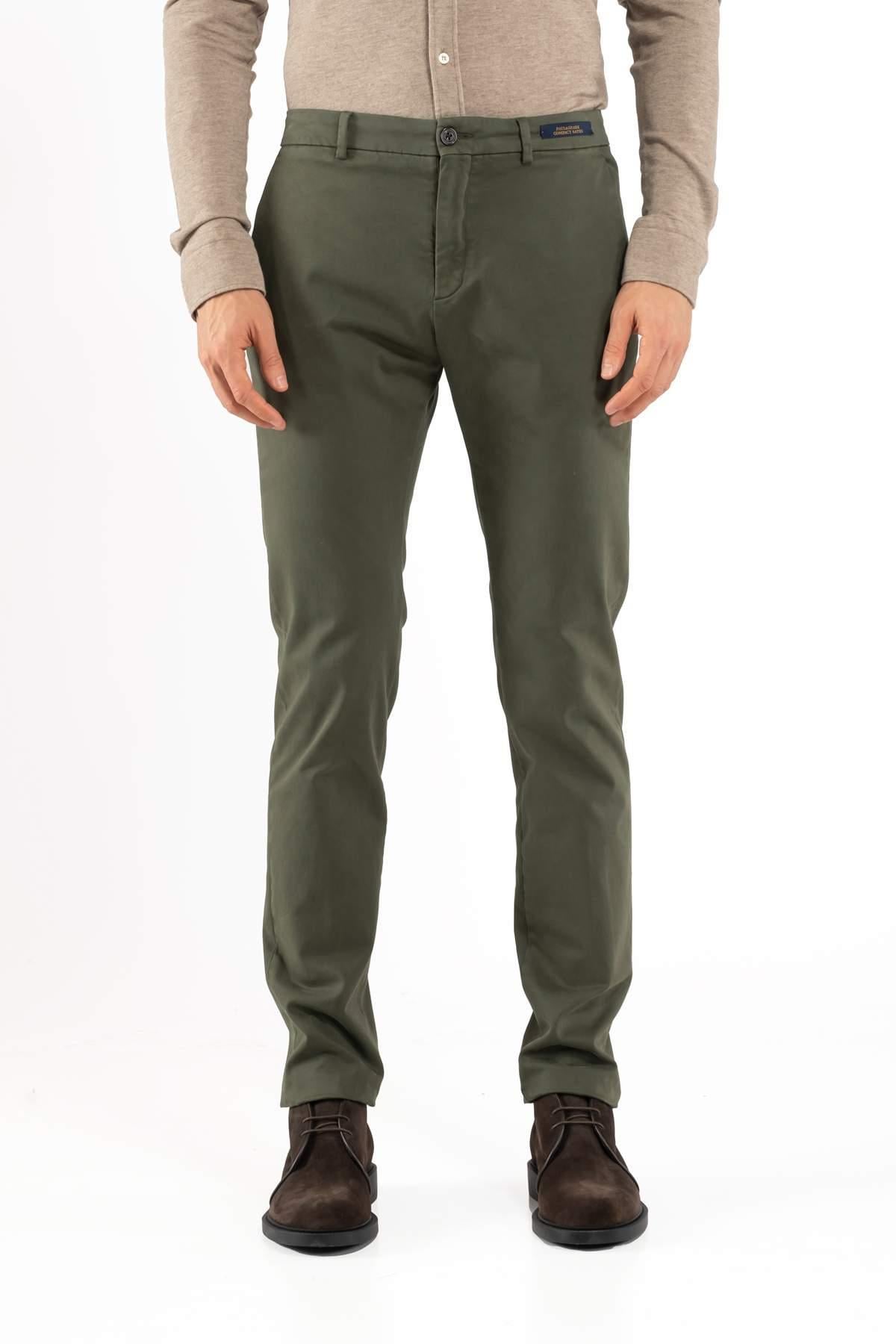 Paul & SharkHaki Düz Kesim Pantolon