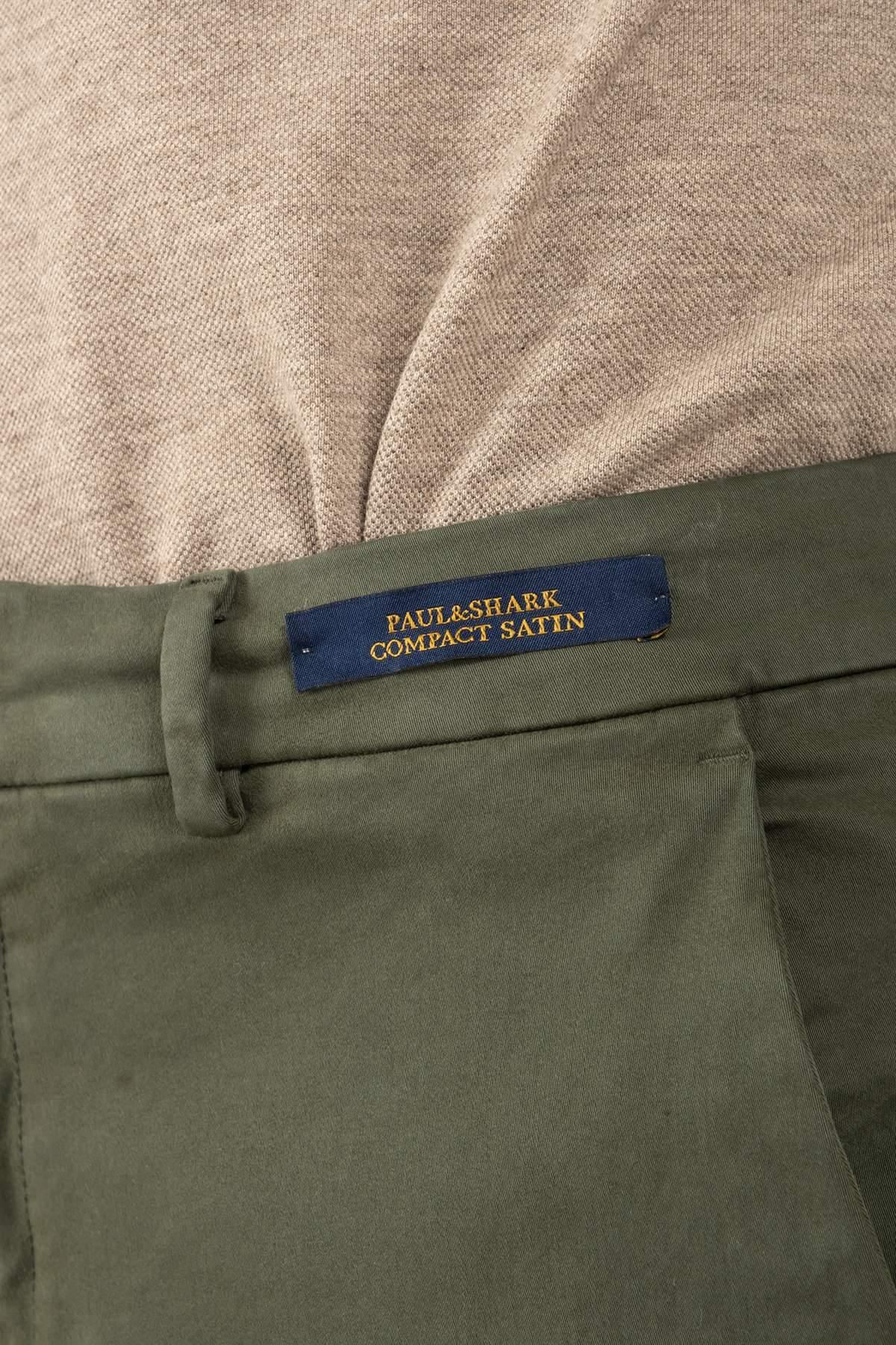 Paul & SharkHaki Düz Kesim Pantolon