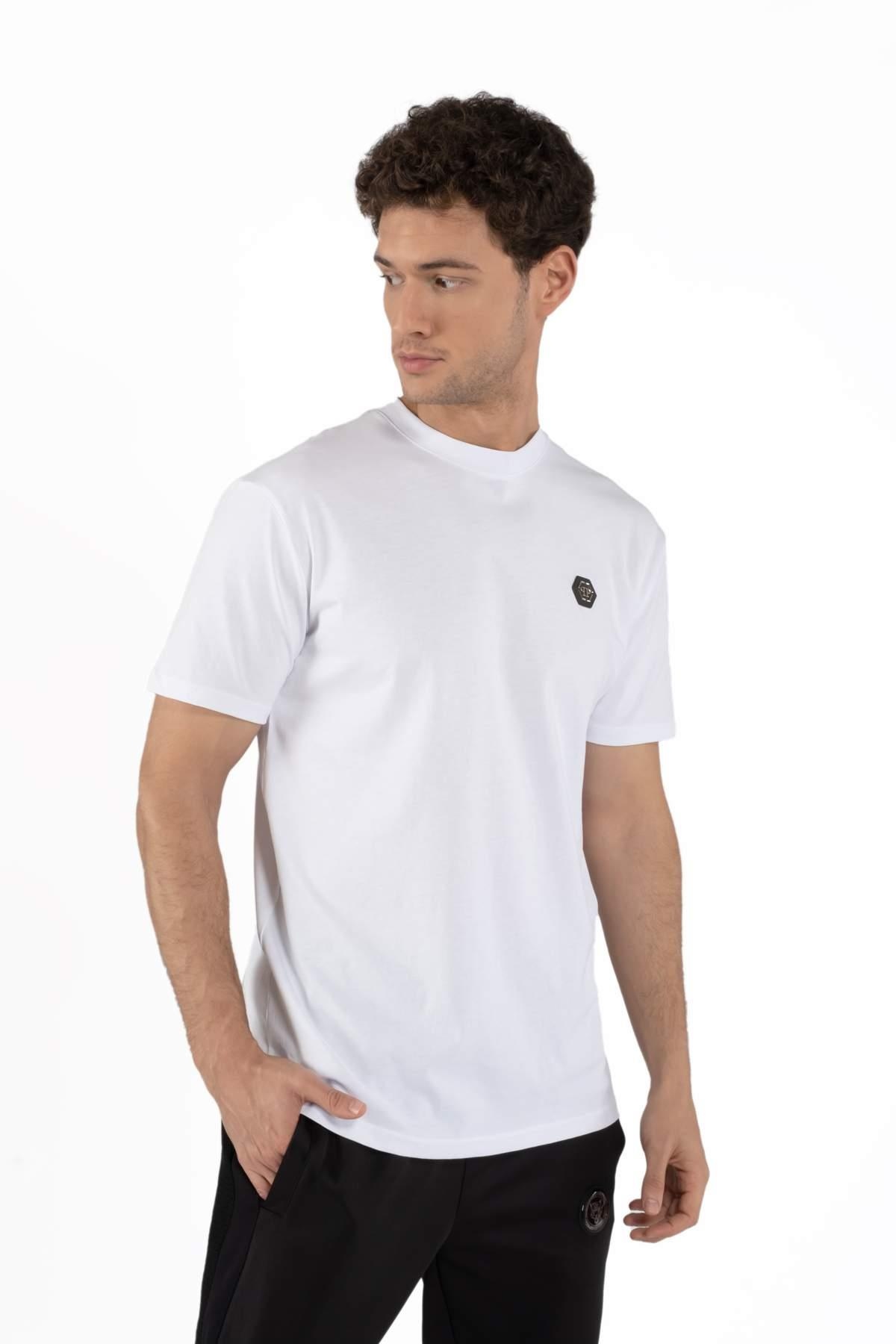 Philipp PleinArkası Kurufaka Figürlü Beyaz T-shirt