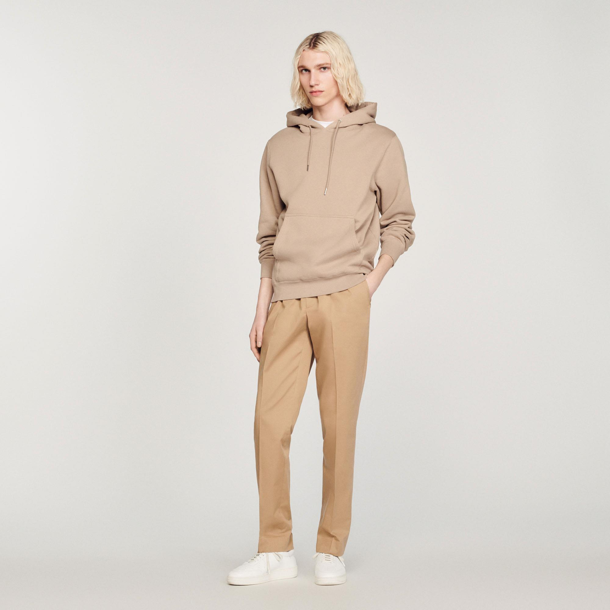 SANDROCamel Elastik Düz Paça Pantolon