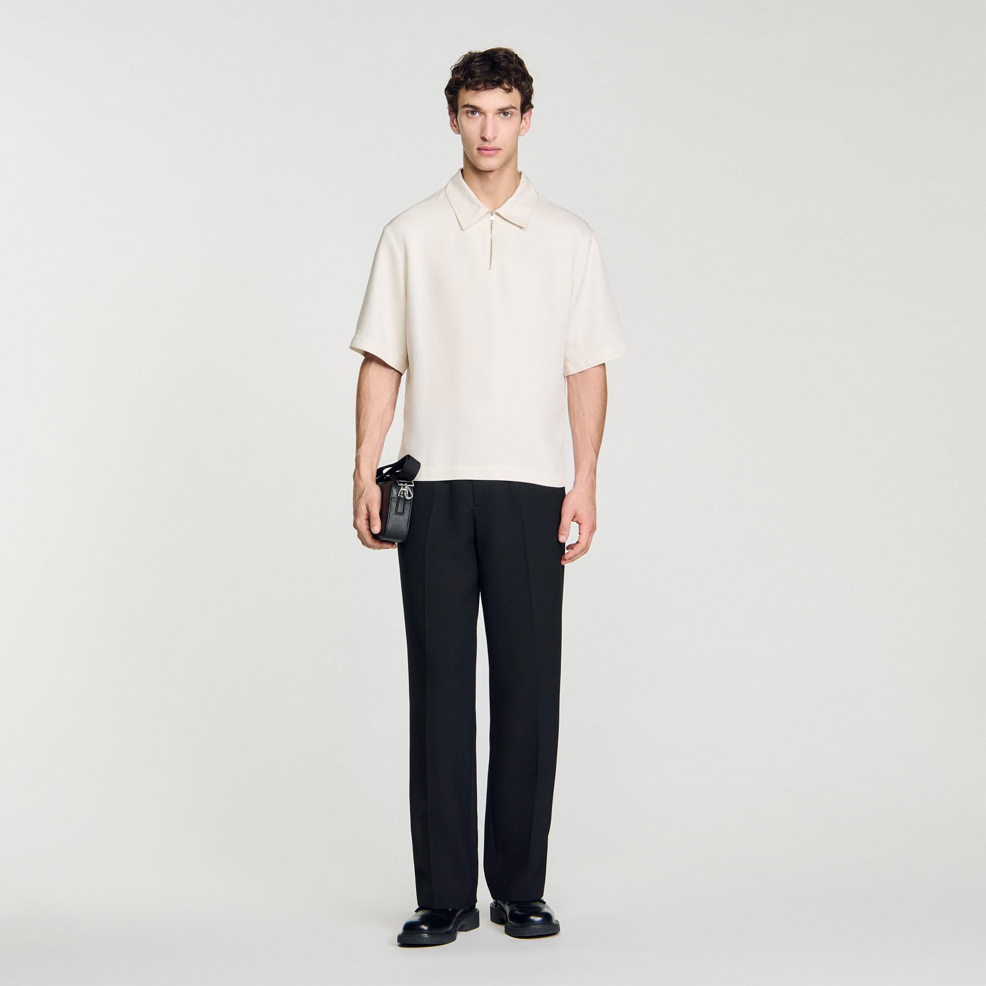 SANDROEkru Polo Yaka Triko