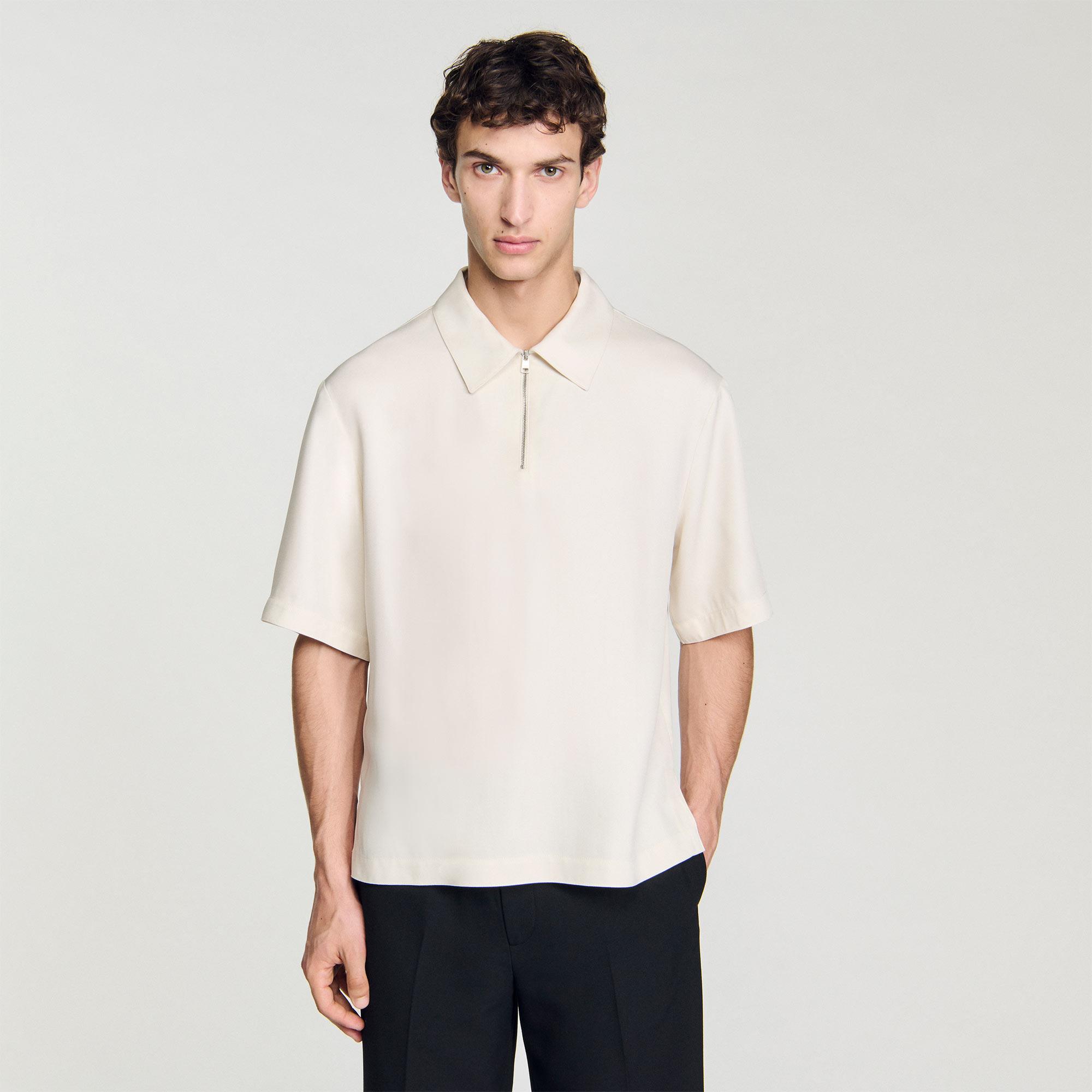 SANDROEkru Polo Yaka Triko