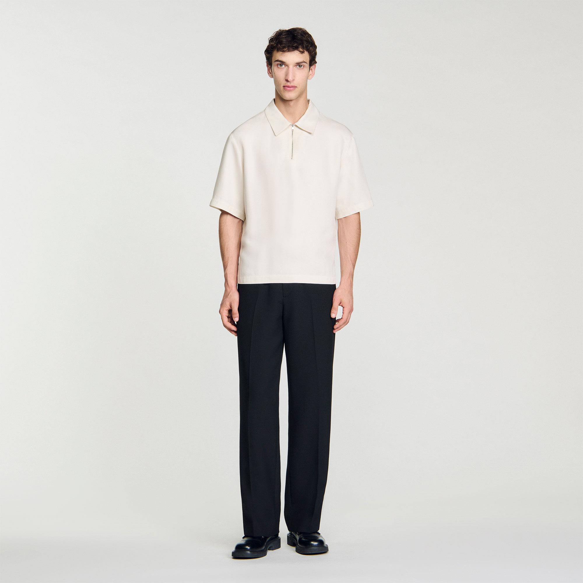 SANDROEkru Polo Yaka Triko