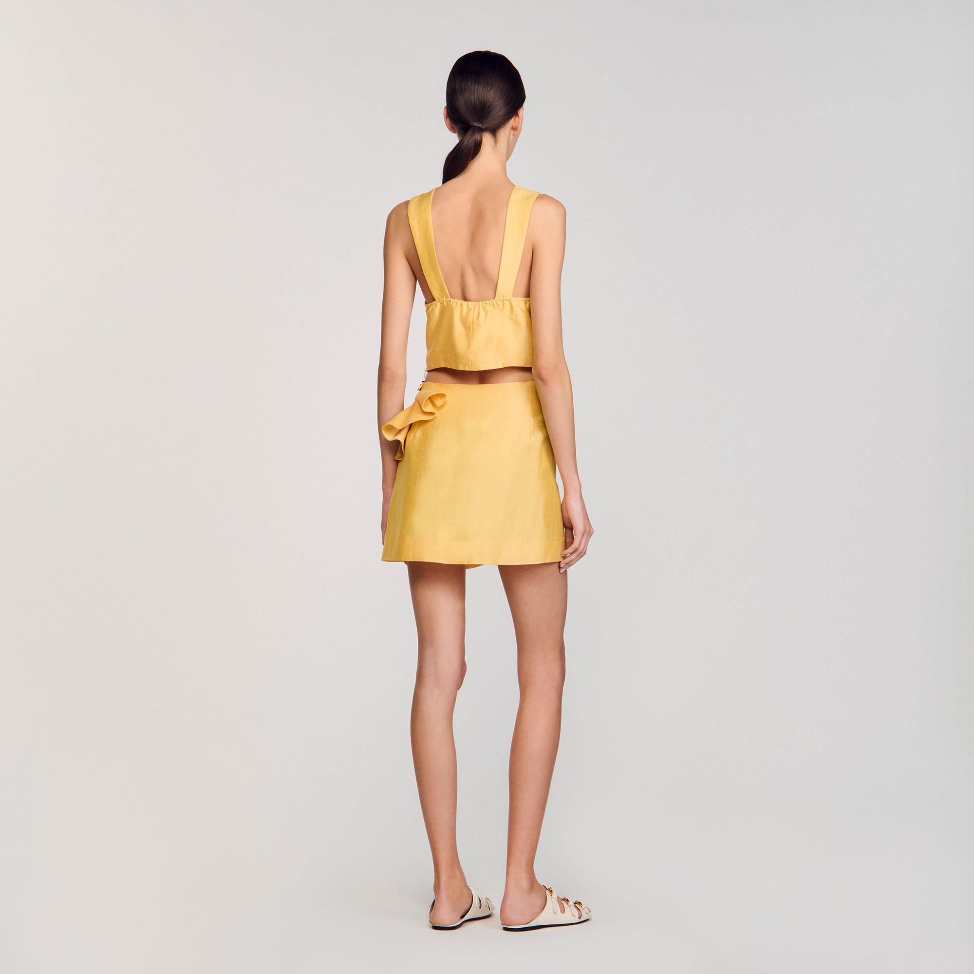 SANDROFırfır Detaylı Cut Out Etek