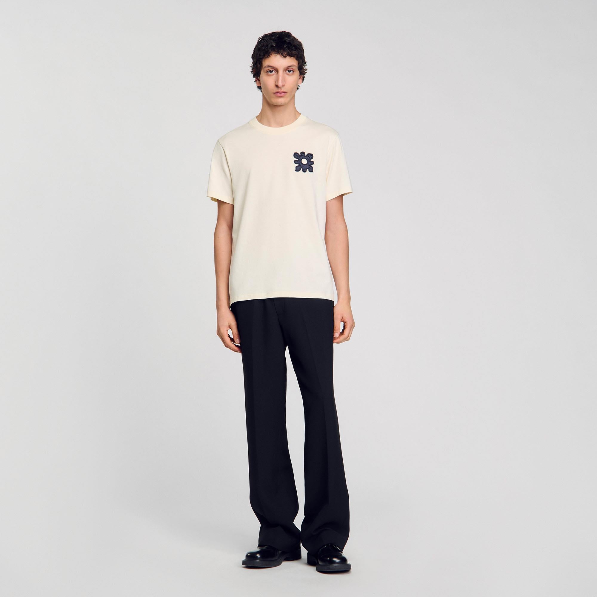 SANDROKrem T-shirt