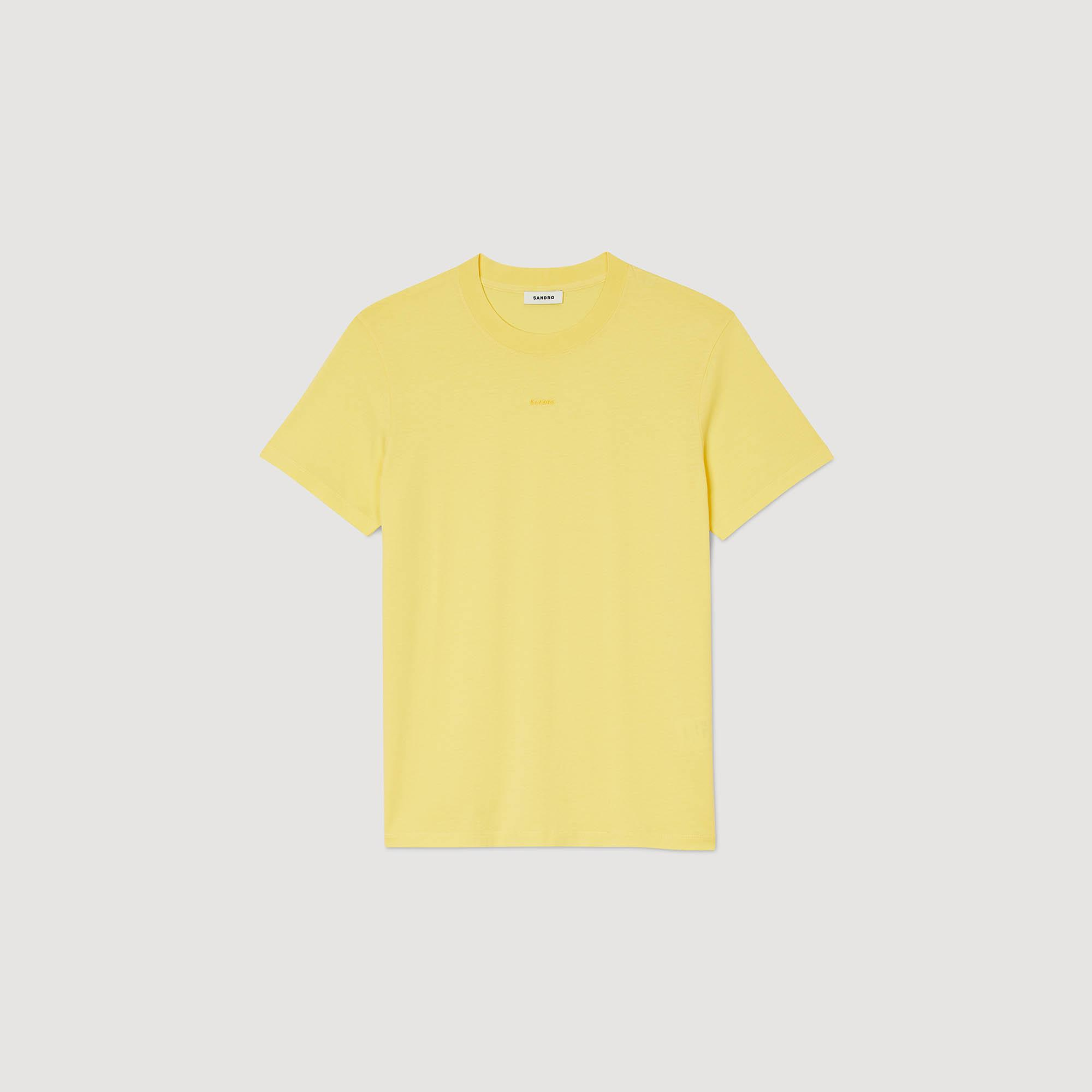 SANDROSarı Kısa Kollu T-shirt