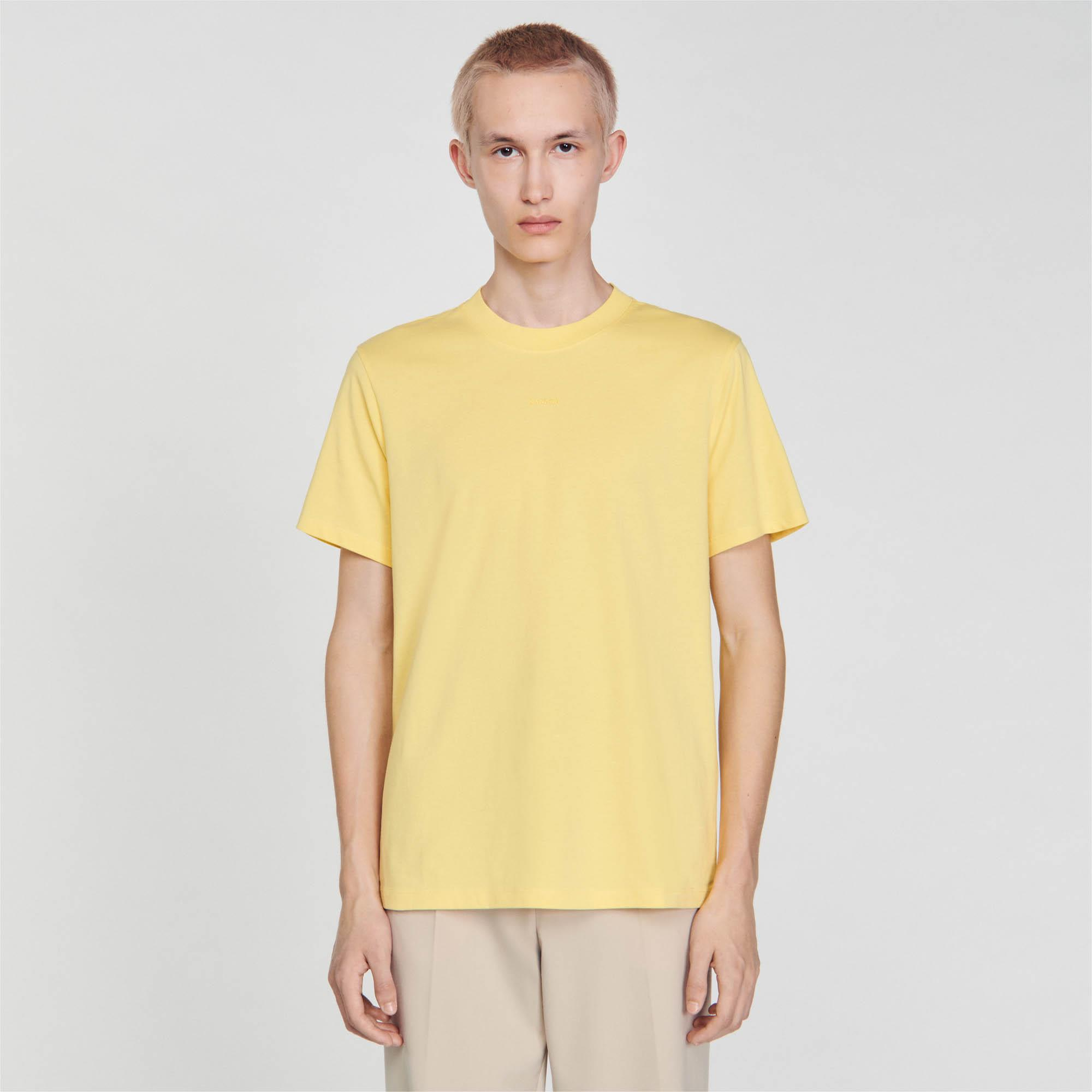 SANDROSarı Kısa Kollu T-shirt