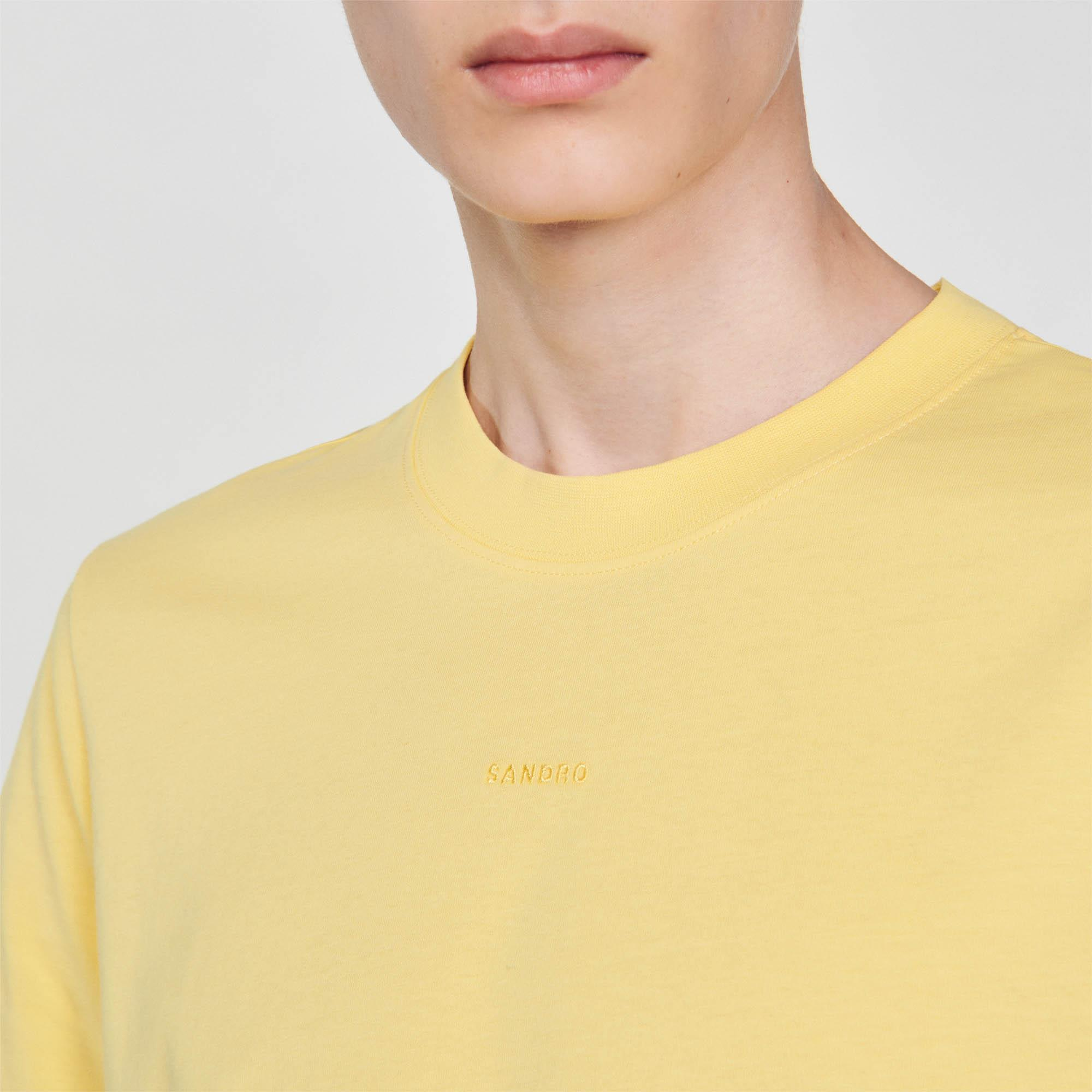SANDROSarı Kısa Kollu T-shirt