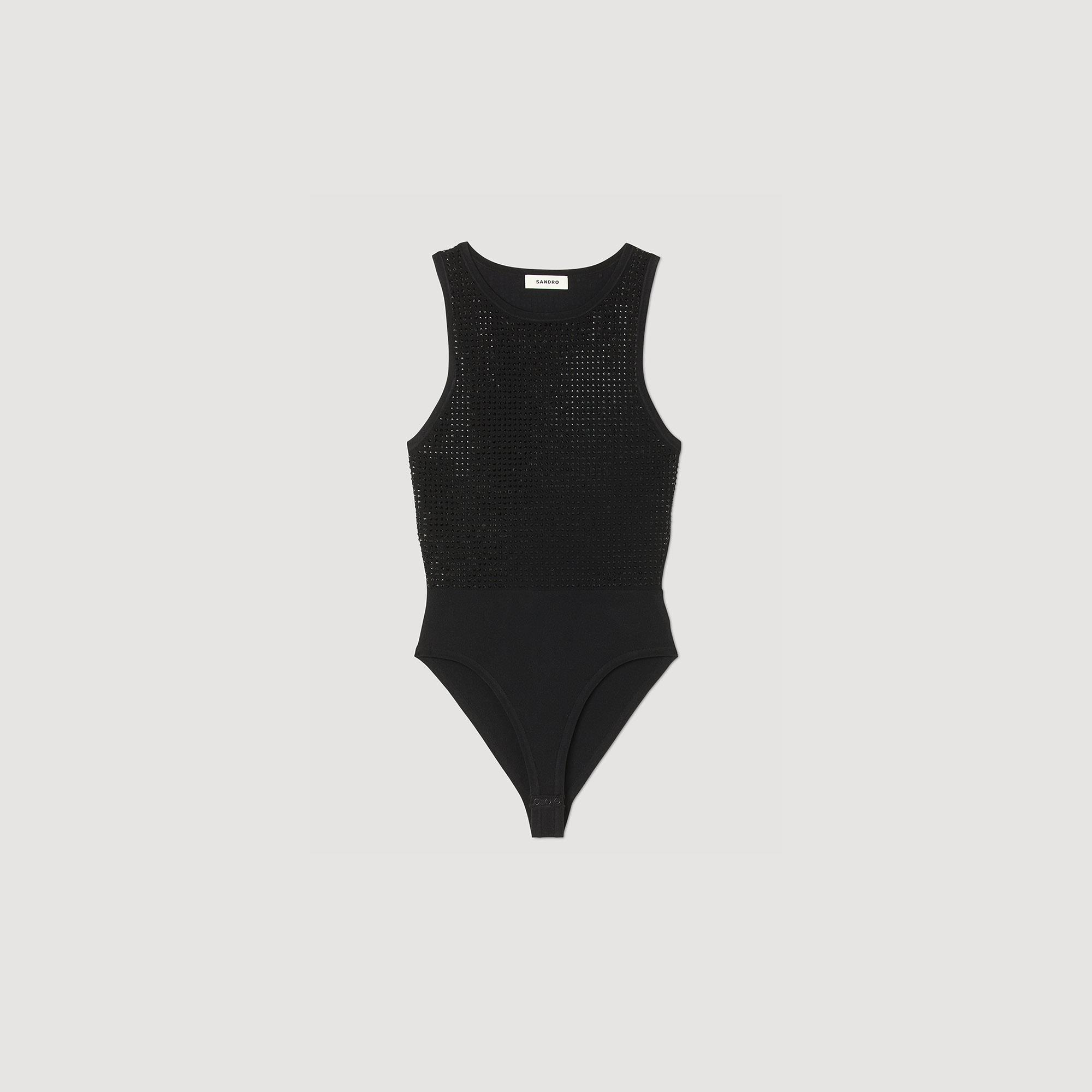 SANDROTaşlı Sarı Bodysuit