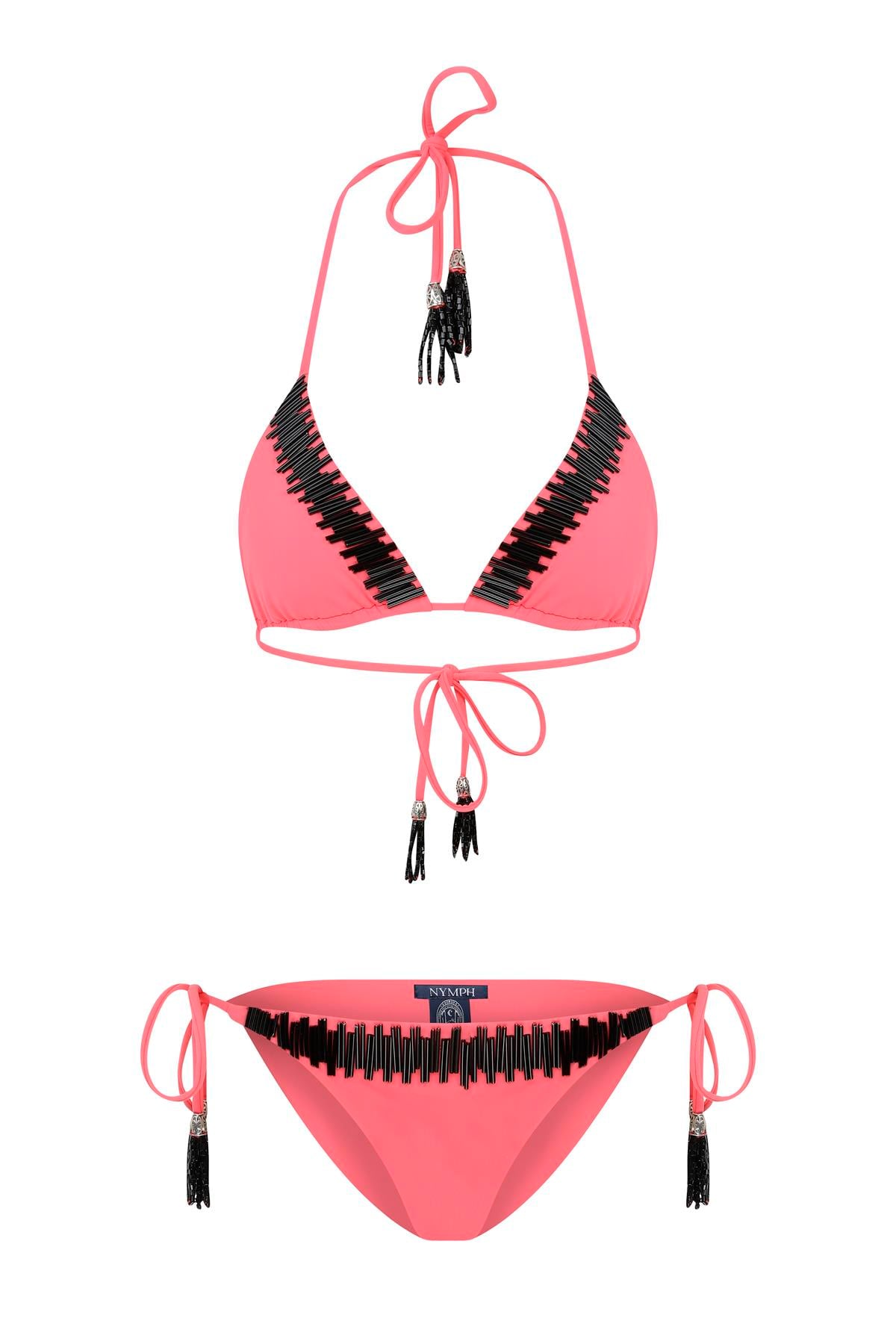 Seben KocibeyNeon Turuncu Boncuklu Bikini