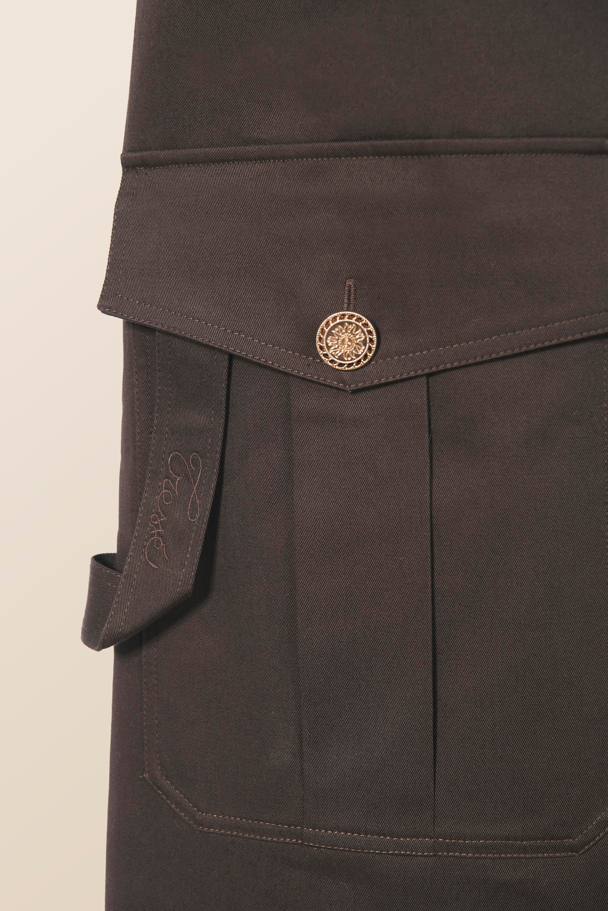 TresseCep Detaylı Düz Paça Pantolon