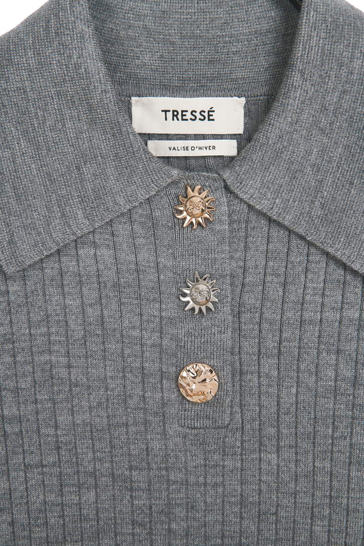 TresseGri Polo Yaka Triko