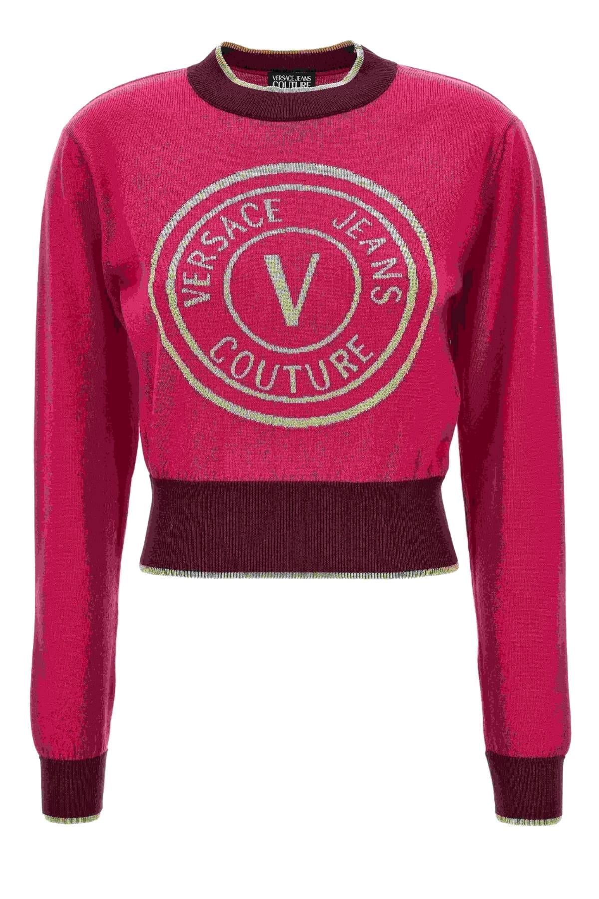Versace Jeans CoutureDesenli Crop Triko