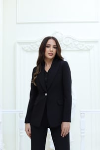3lü yelekli takım-SİYAH