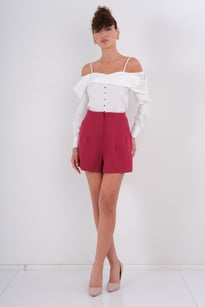 Noix Casual Shorts Red