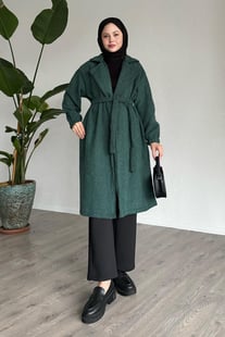 Balıksırtı Yeşil Kaşe Kap