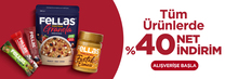 Tüm Ürünlerde Net %40