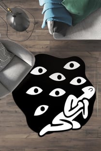 Dekoratif Özel Tasarım, Makine Dokuması, Yıkanabilir, Modern Oda Halısı 