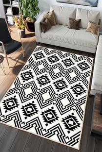 Özel Tasarım, Kaymaz Taban, Uzun Ömürlü, İnce Yıkanabilir, Dekoratif Modern Oda Halısı, Kilim