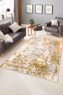 Özel Tasarım, Kaymaz Taban, Uzun Ömürlü, İnce Yıkanabilir, Dekoratif Modern Oda Halısı, Kilim