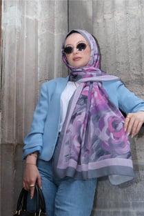 BAŞTACI SOFT BATİK 0343 PEMBE ŞAL