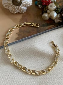 VIP 14K Taşlı Sonsuzluk Bileklik