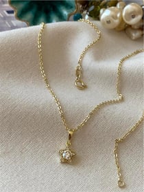 VIP 14K Tektaşlı Mini Yıldız Kolye