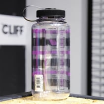 Nalgene 32oz Wide Mouth Purple Plaid Tritan Suluk
