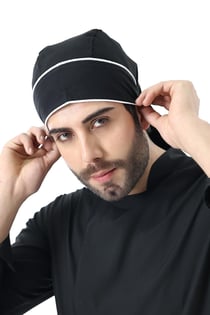 Kuyruklu Bone - Siyah-Beyaz