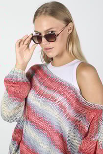 Angel Eyes Kahverengi Dikdörtgen Unisex Güneş Gözlüğü YW-2023E