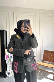 Tasarım Blazer Gri
