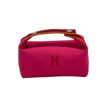  Hermes Hibiscus Canvas Bride A Brac PM HERMES  