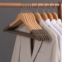 100 Adet Kadife Askı Lüks Kadife Elbise Askısı Omuz Kaplamalı Ahşap Elbise Askısı Kadife 43 Cm. 