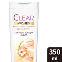 DefaultCLEAR WOMEN KİL TERAPİSİ ARINMIŞ VE YUMUŞAK SAÇLAR ŞAMPUAN 350 ML