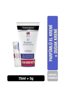 NEUTROGENA EL KREMİ PARFÜMLÜ 75 ML+DUDAK NEMLENDİRİCİ HEDİYE