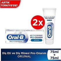 ORAL-BORAL-B ORİJİNAL DİŞ ETİ VE MİNESİ ONARIM DİŞ MACUNU 75 ML X2