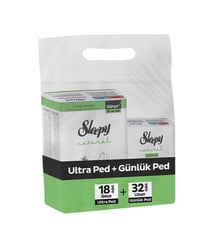 SLEEPYSLEEPY NATURAL MEGA UZUN 20'Lİ + GÜNLÜK 32'Lİ
