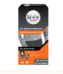 VEETVEET MEN TÜY DÖKÜCÜ KREM INTİMATE KİT 100 ML & 50 ML